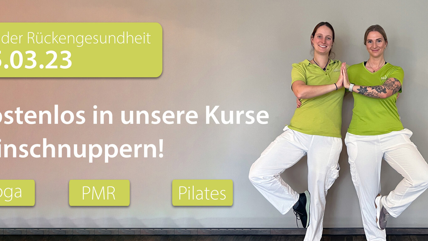 Kostenlos in unsere Kurse reinschnuppern